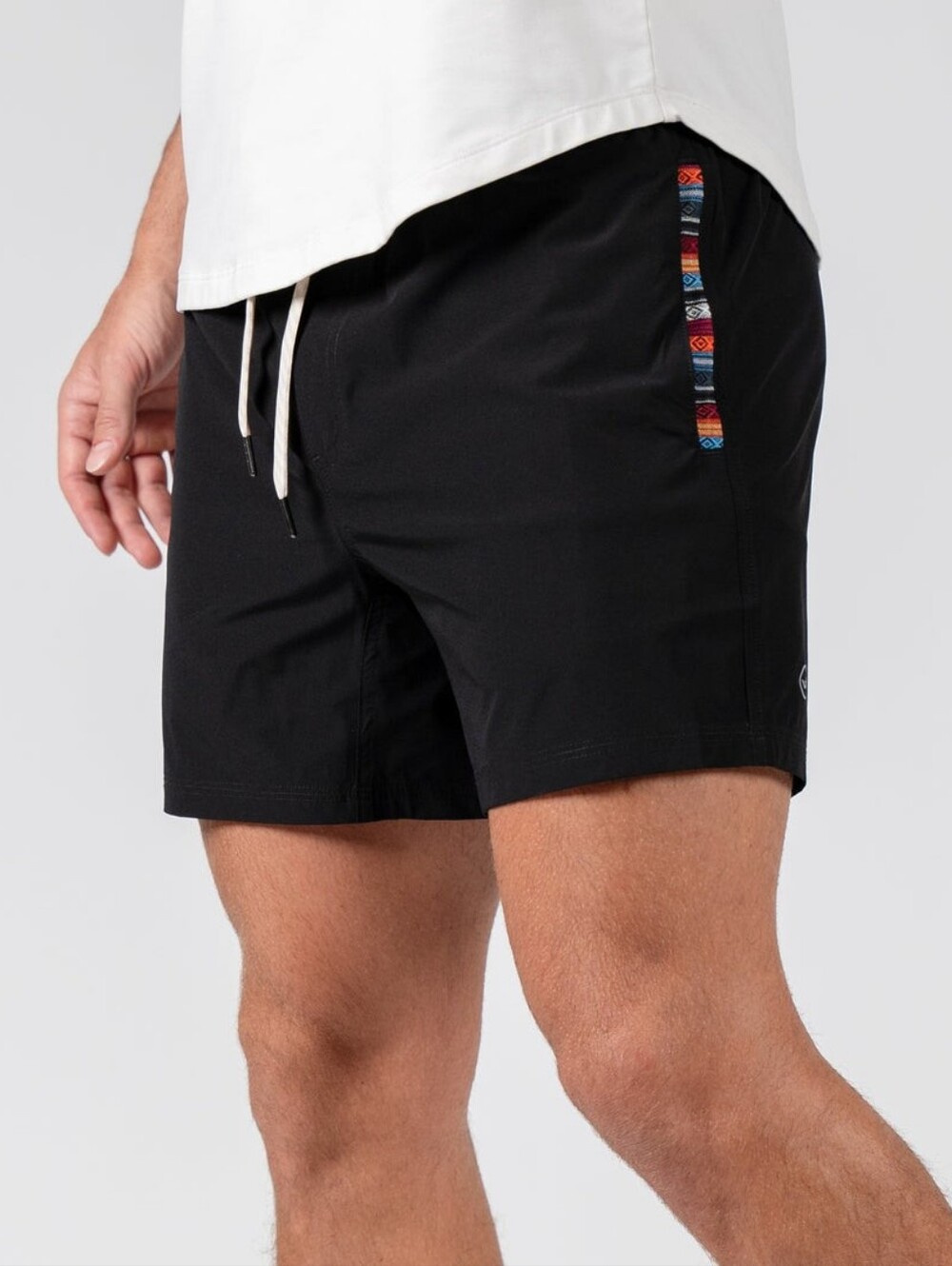 WOWIE Flow 2.0 Athletic Shorts Jet Black Linerless Men's Medium 5.5" Running Gym